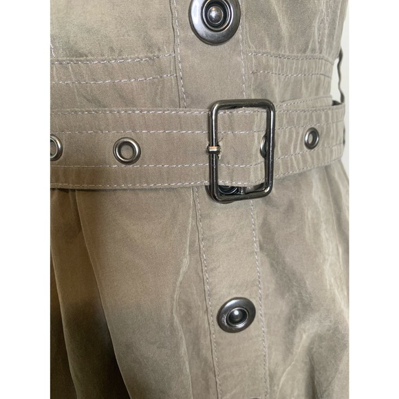 Metropark tan racerback buttoned belted sleeveless dress size small - Picture 5 of 9